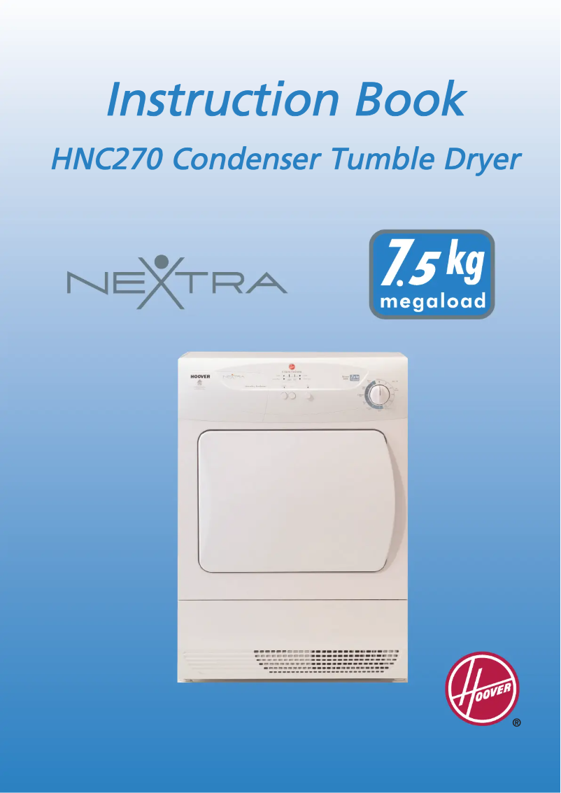 Page 1 de la notice Manuel utilisateur Hoover HNC 270-80