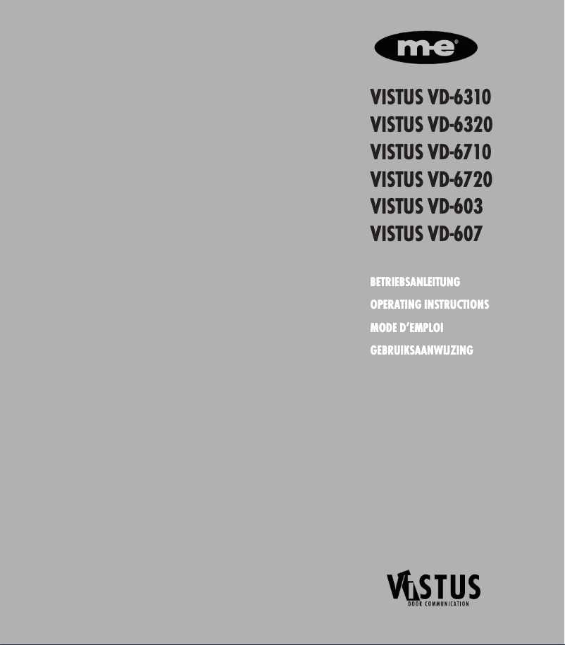 Imagen de la primera página del manual del dispositivo VD-603