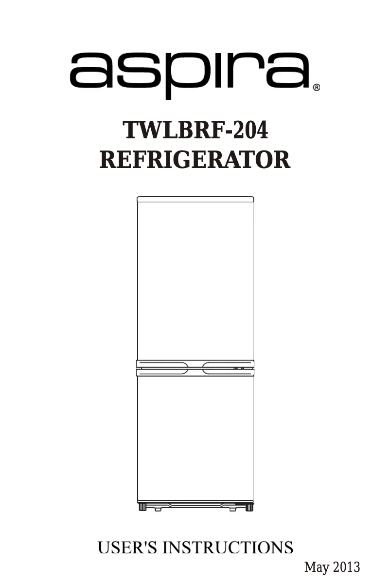 Image de la première page du manuel de l'appareil BRF-204