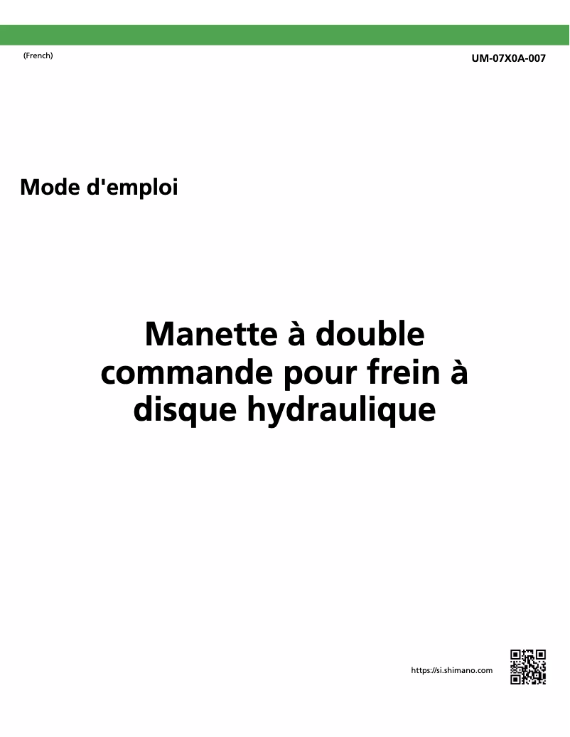 Image de la première page du manuel de l'appareil ST-RX600-R