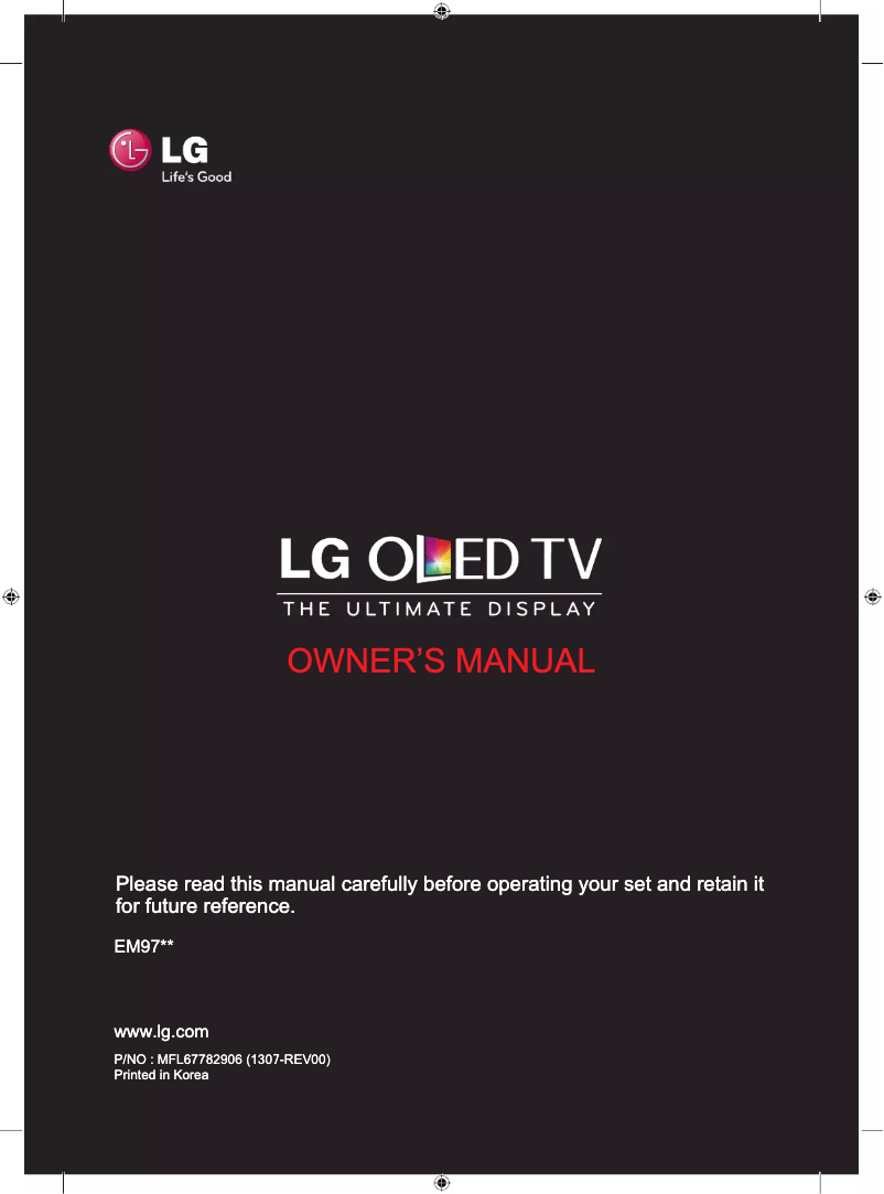 Página 1 del manual Manual de usuario LG 55EM970V