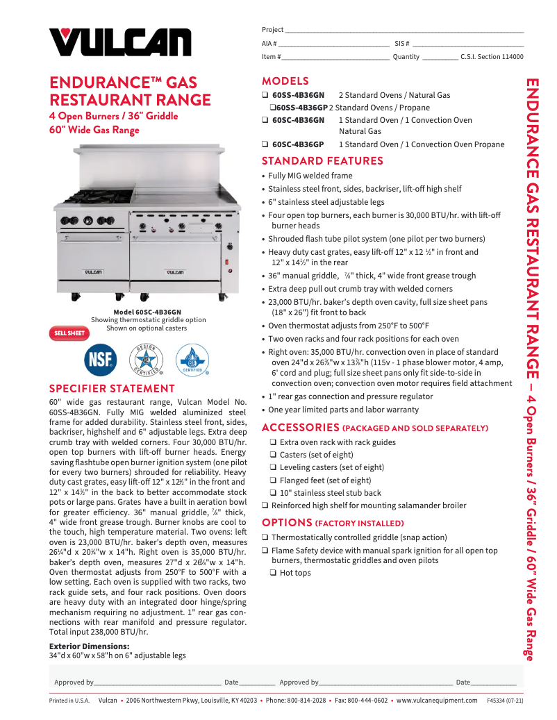 Image de la première page du manuel de l'appareil 60SS-4B36GT