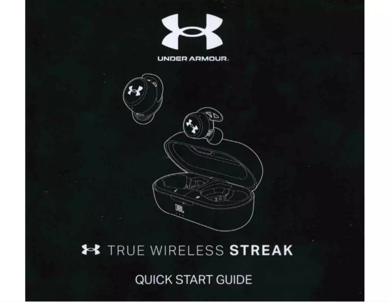 Image de la première page du manuel de l'appareil Under Armour True Wireless Streak