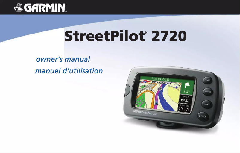 Page n°1 - Manuel utilisateur Garmin StreetPilot 2720