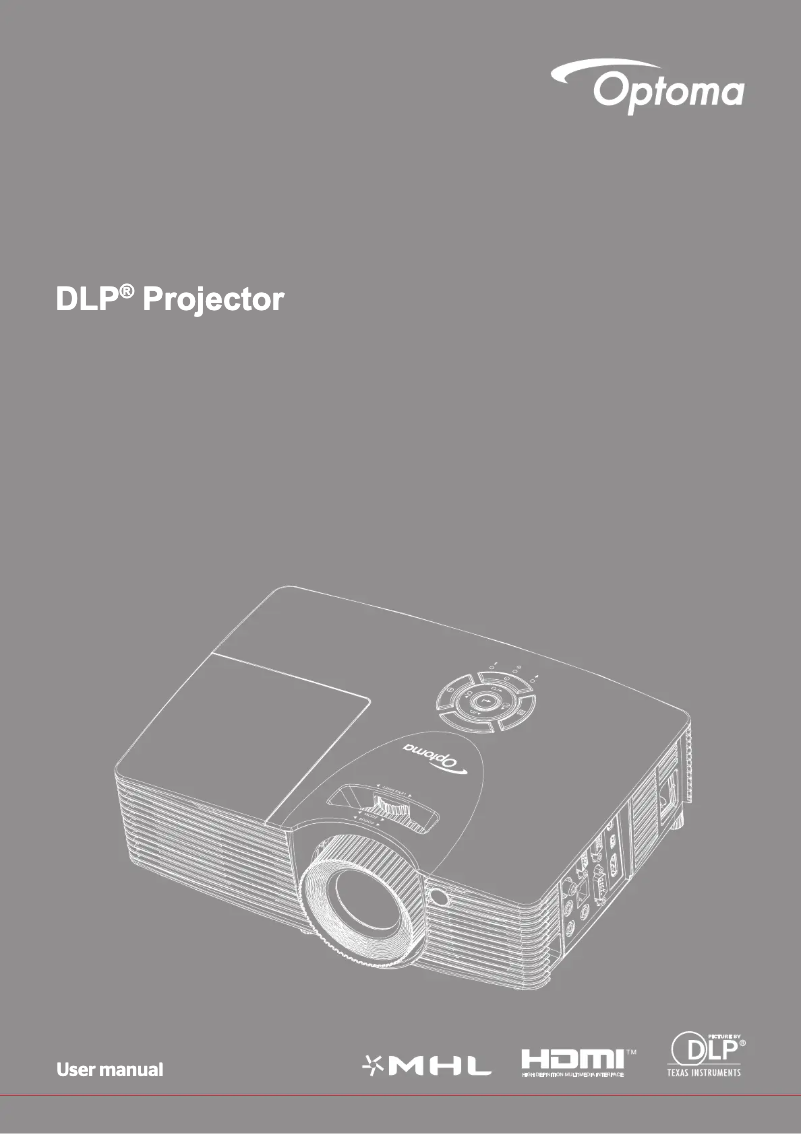 Page 1 de la notice Manuel utilisateur Optoma DU400