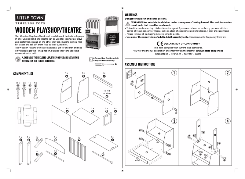 Image de la première page du manuel de l'appareil D2-PST-01