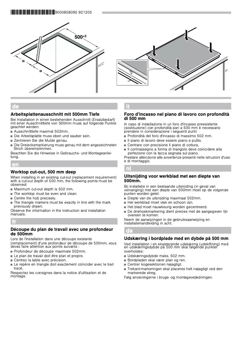 Page 1 de la notice Guide d'installation PITSOS CRE645S06