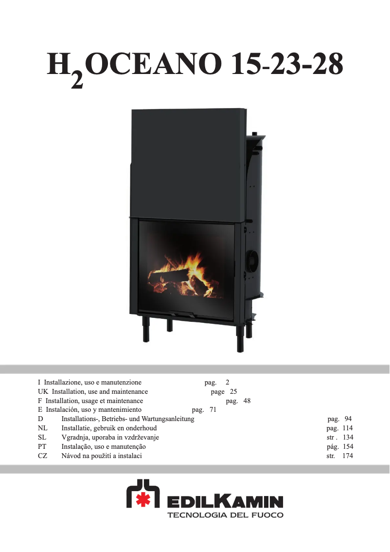 Página 1 del manual Manual de usuario Edilkamin H2OCEANO