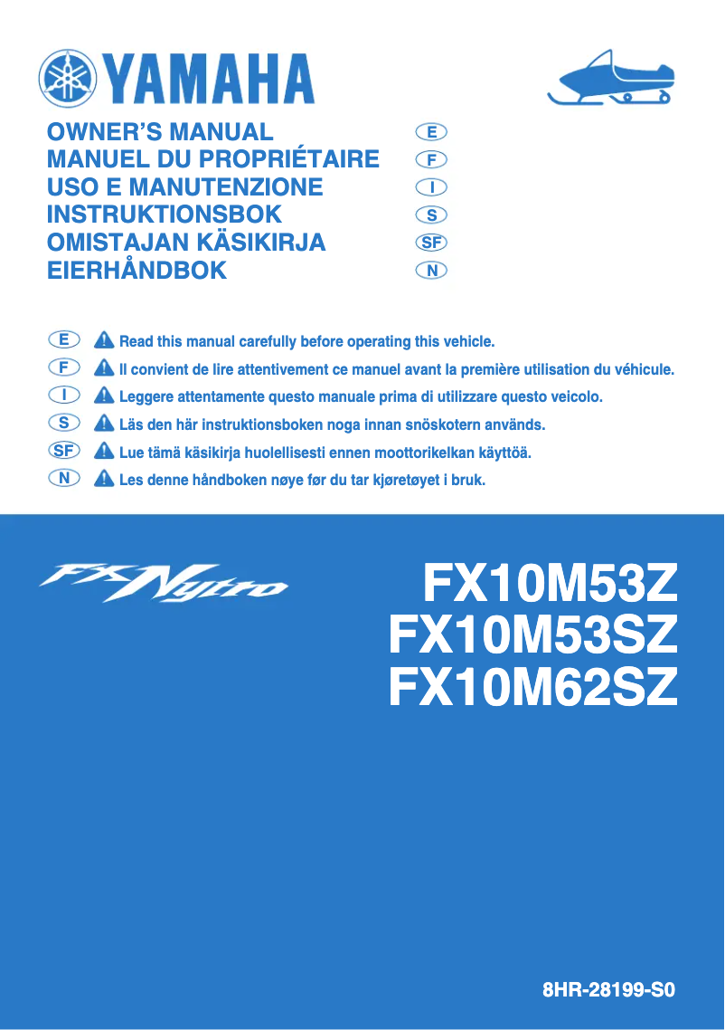 Page n°1 - Manuel utilisateur Yamaha FX Nytro M-TX 162 (2010)