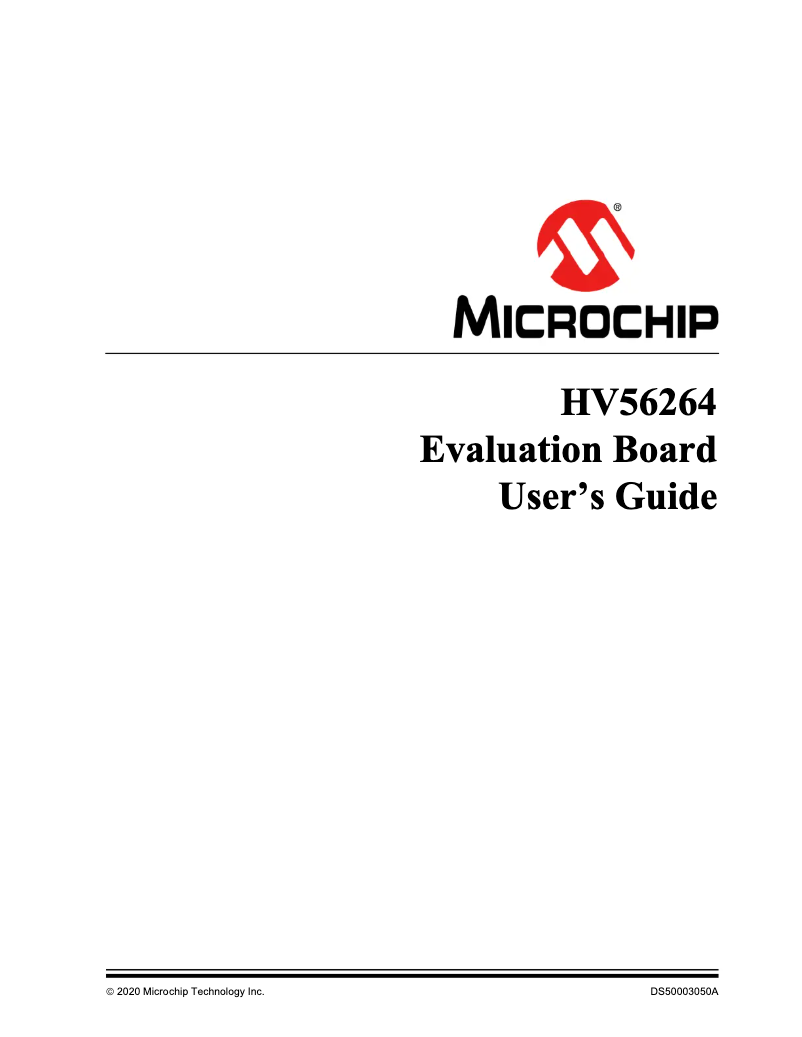 Page 1 de la notice Manuel utilisateur Microchip HV56264