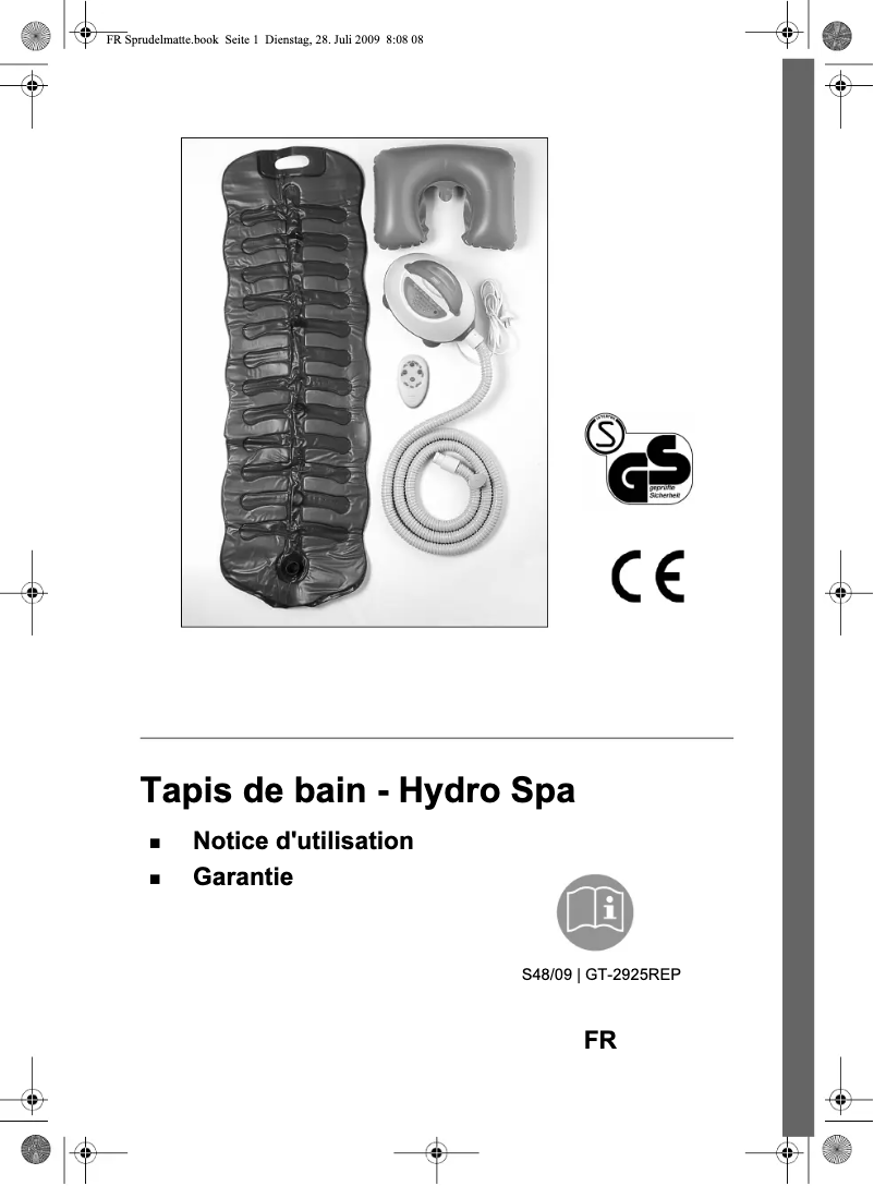 Page n°1 - Manuel utilisateur Quigg GT-2925REP