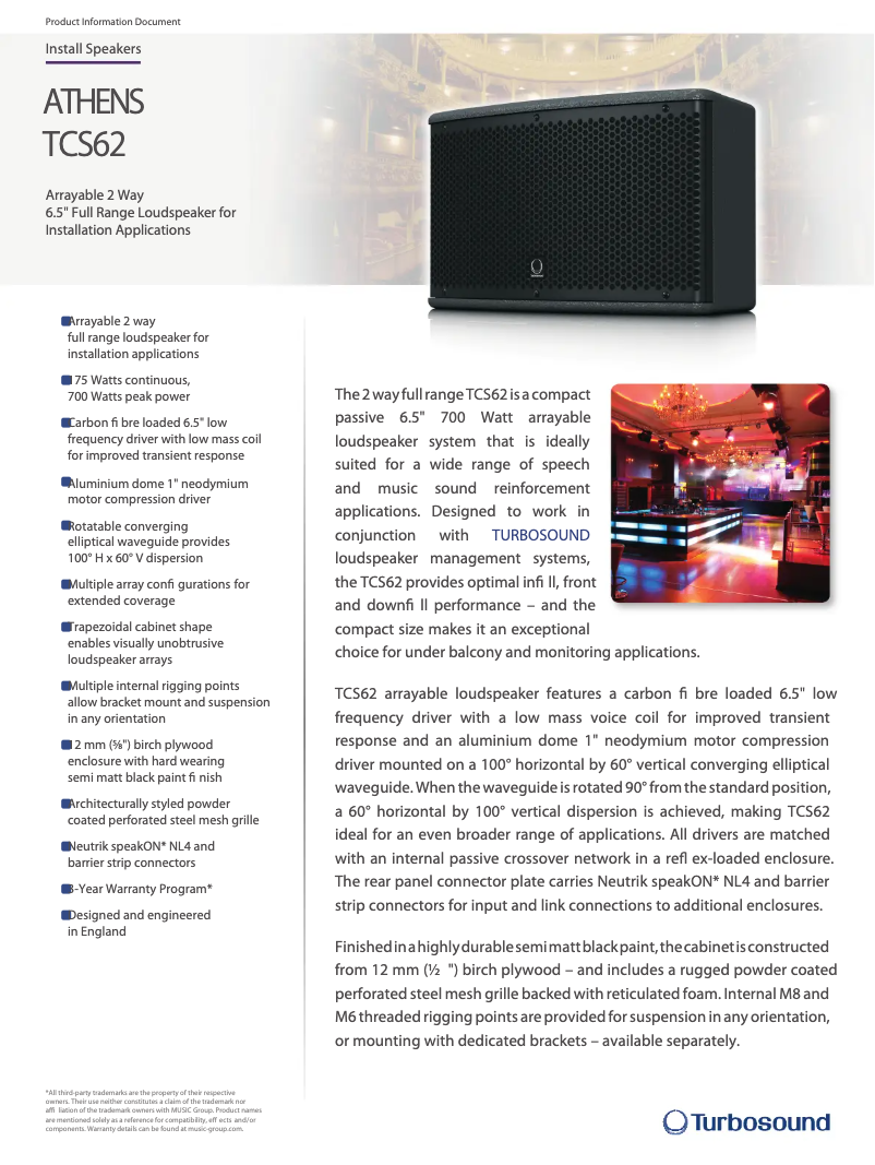 Image de la première page du manuel de l'appareil TCS62