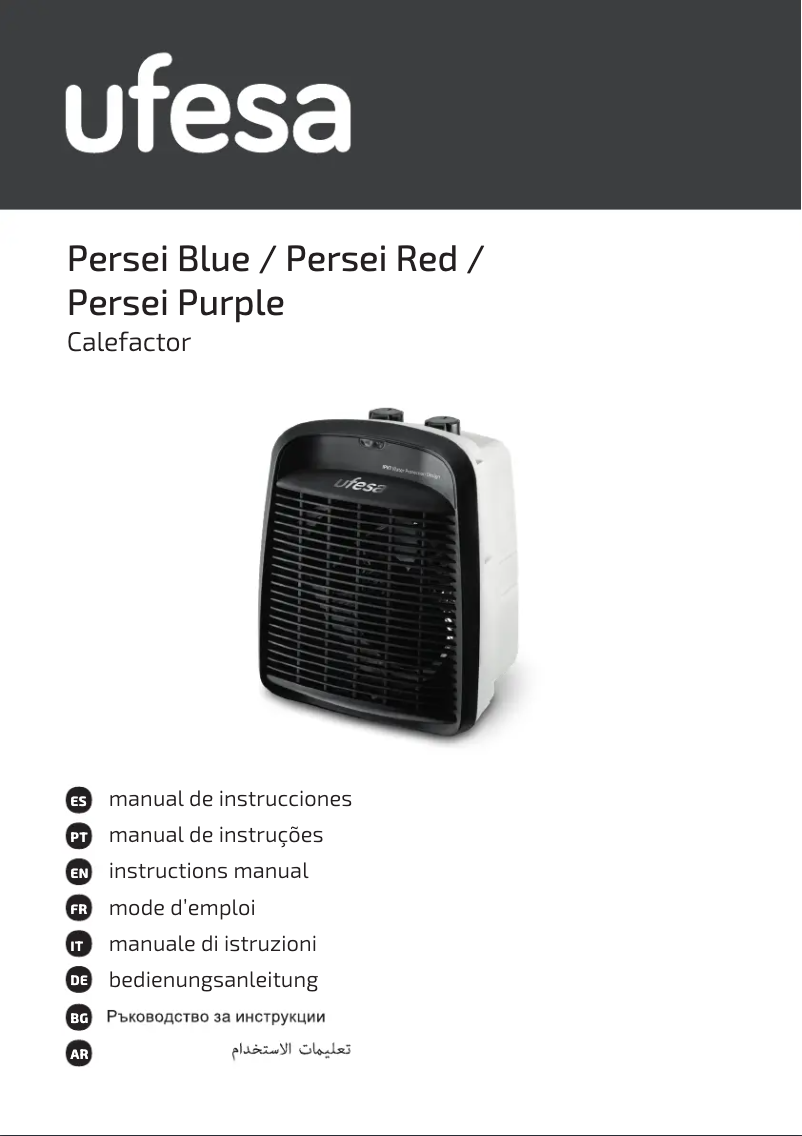Page 1 de la notice Manuel utilisateur Ufesa Persei