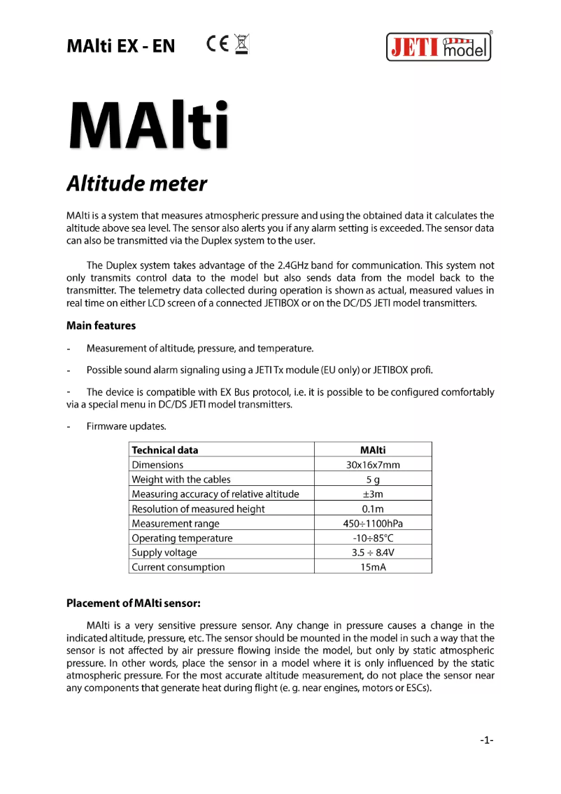 Image de la première page du manuel de l'appareil JEX-MA