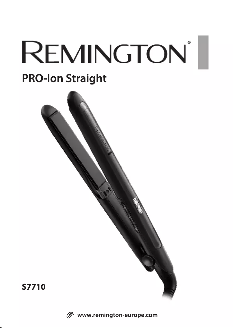 Page 1 de la notice Manuel utilisateur Remington PRO-Ion S7710