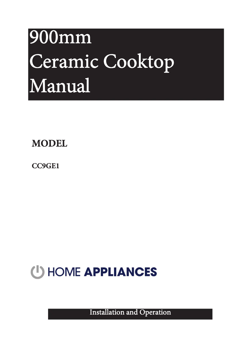Page n°1 - Manuel utilisateur Euromaid CC9GE1