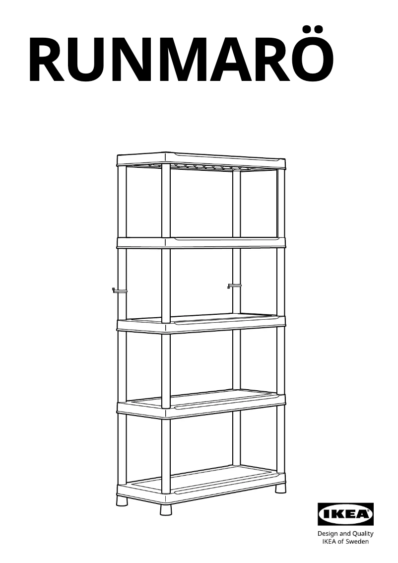 Page 1 de la notice Manuel utilisateur Ikea RUNMARÖ 805.513.14