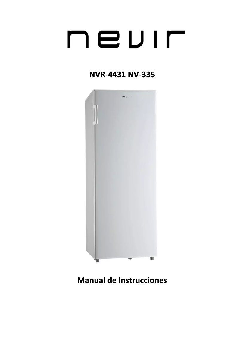 Page n°1 - Manuel utilisateur Nevir NVR-4431 NV-335