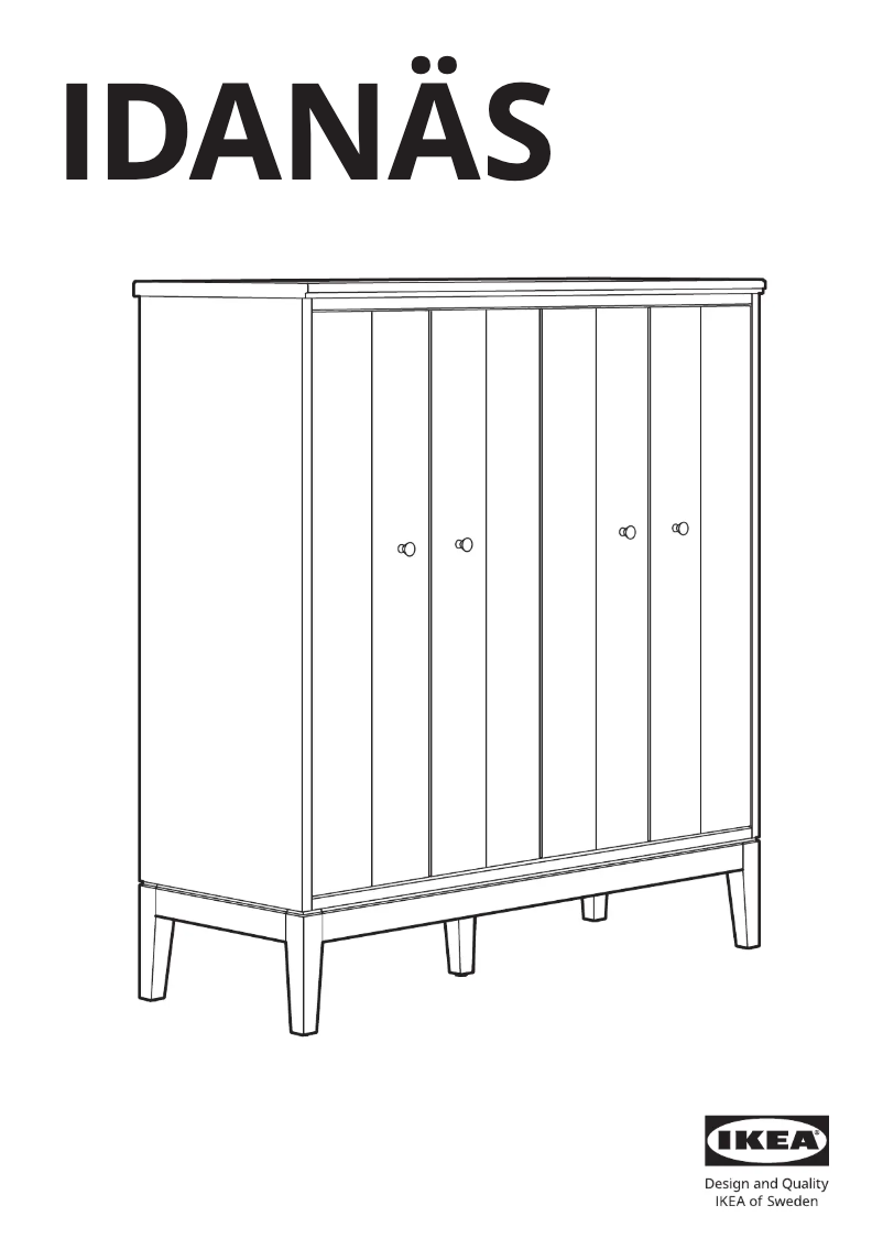 Página 1 del manual Manual de usuario Ikea IDANÄS 605.460.07