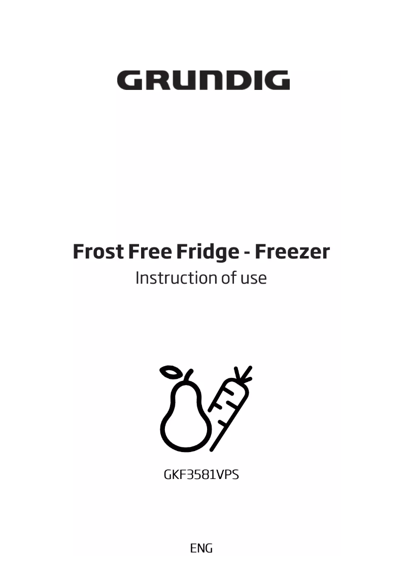 Image de la première page du manuel de l'appareil GKF3581VPS