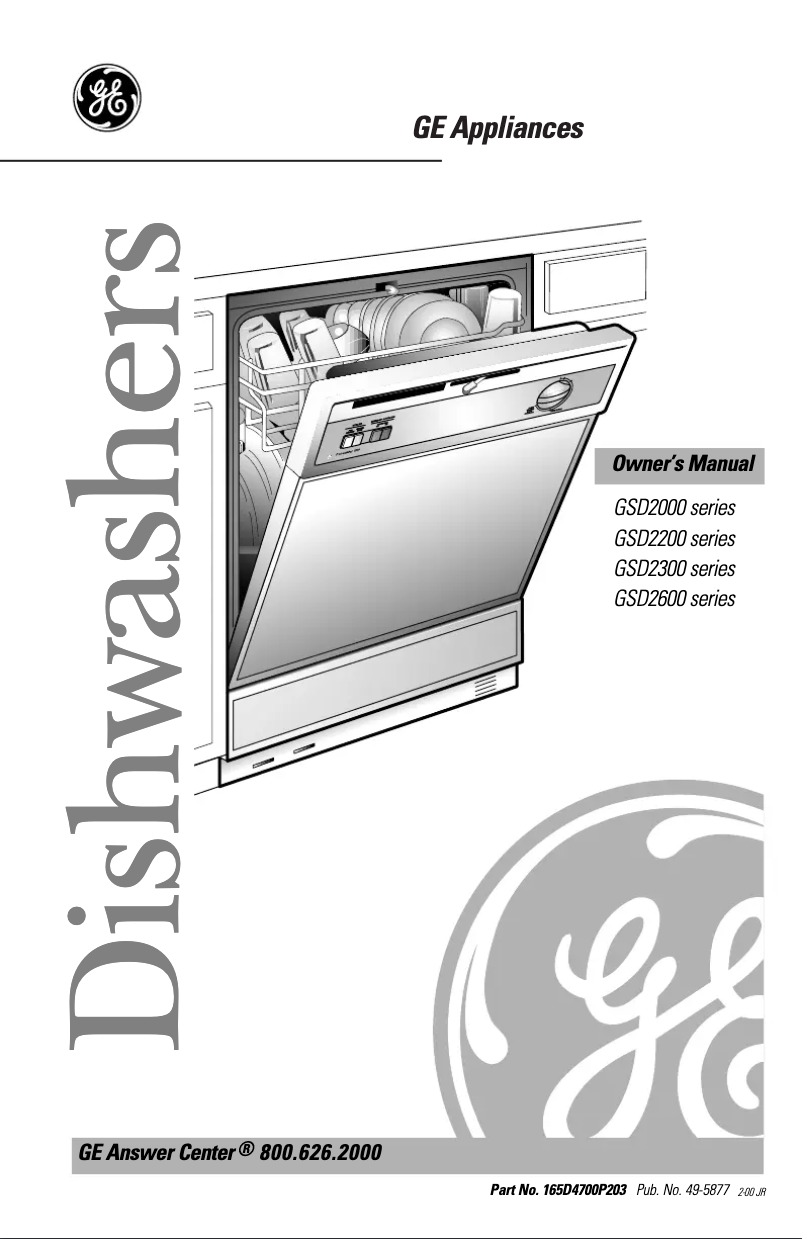 Image de la première page du manuel de l'appareil GSD2200FAD