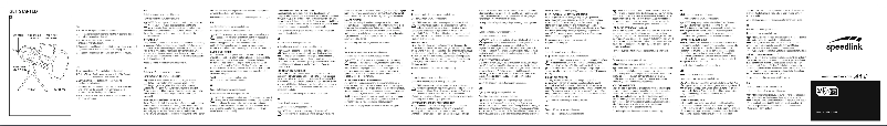 Page n°1 - Manuel utilisateur Speed-Link Audis