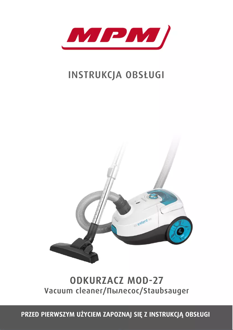 Image de la première page du manuel de l'appareil MOD-27