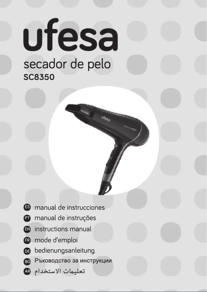 Page 1 de la notice Manuel utilisateur Ufesa SC8350