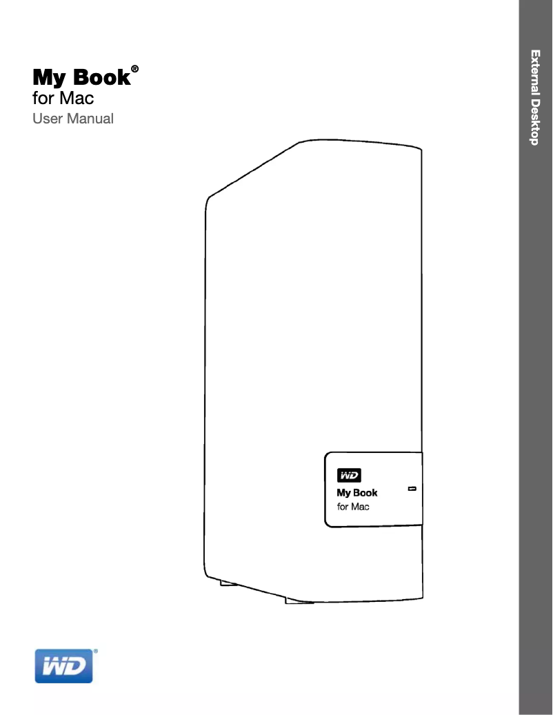 Image de la première page du manuel de l'appareil My Book WDBYCC0080HBK