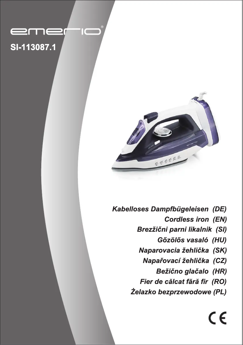 Image de la première page du manuel de l'appareil SI-113087.1