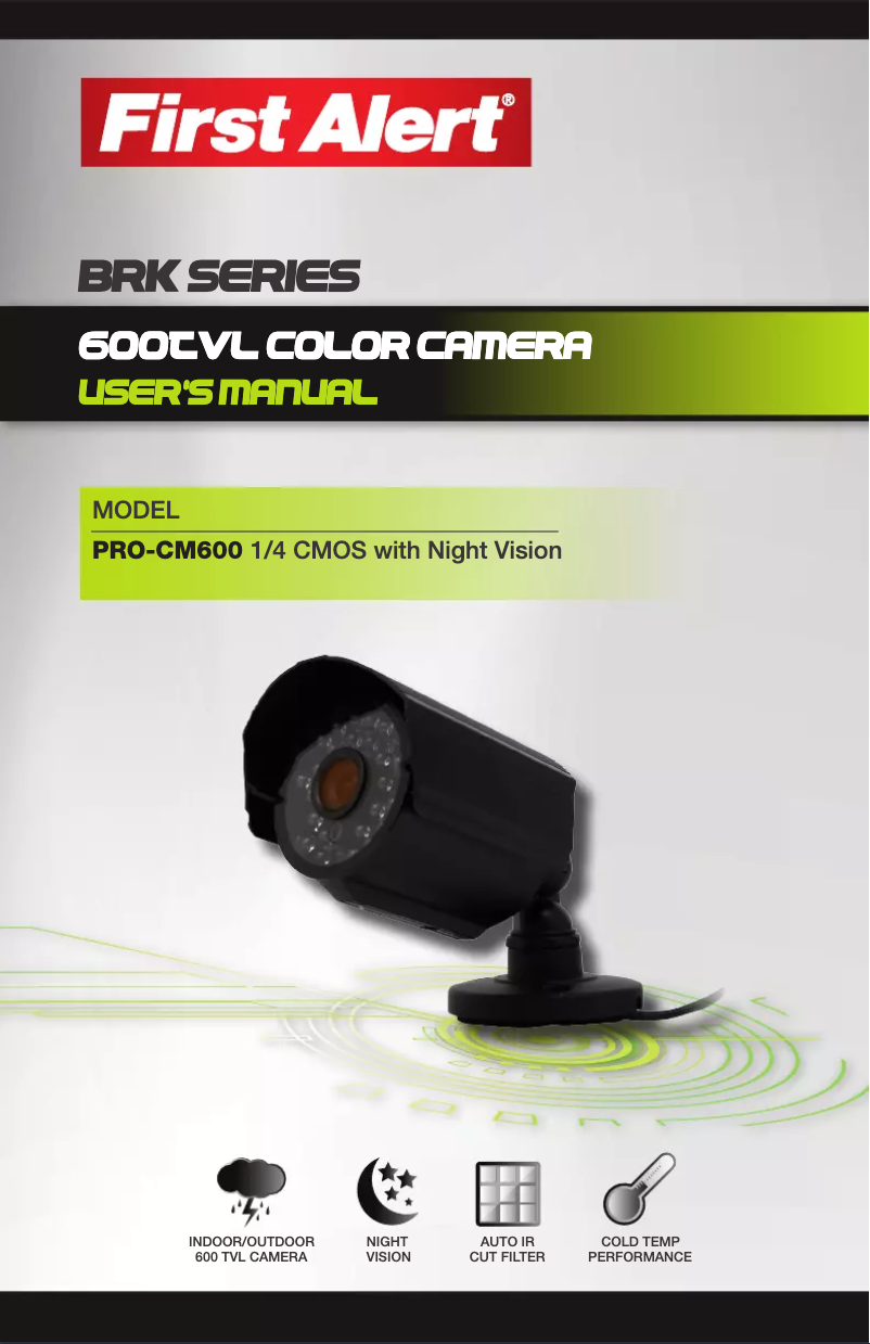 Imagen de la primera página del manual del dispositivo PRO-CM600