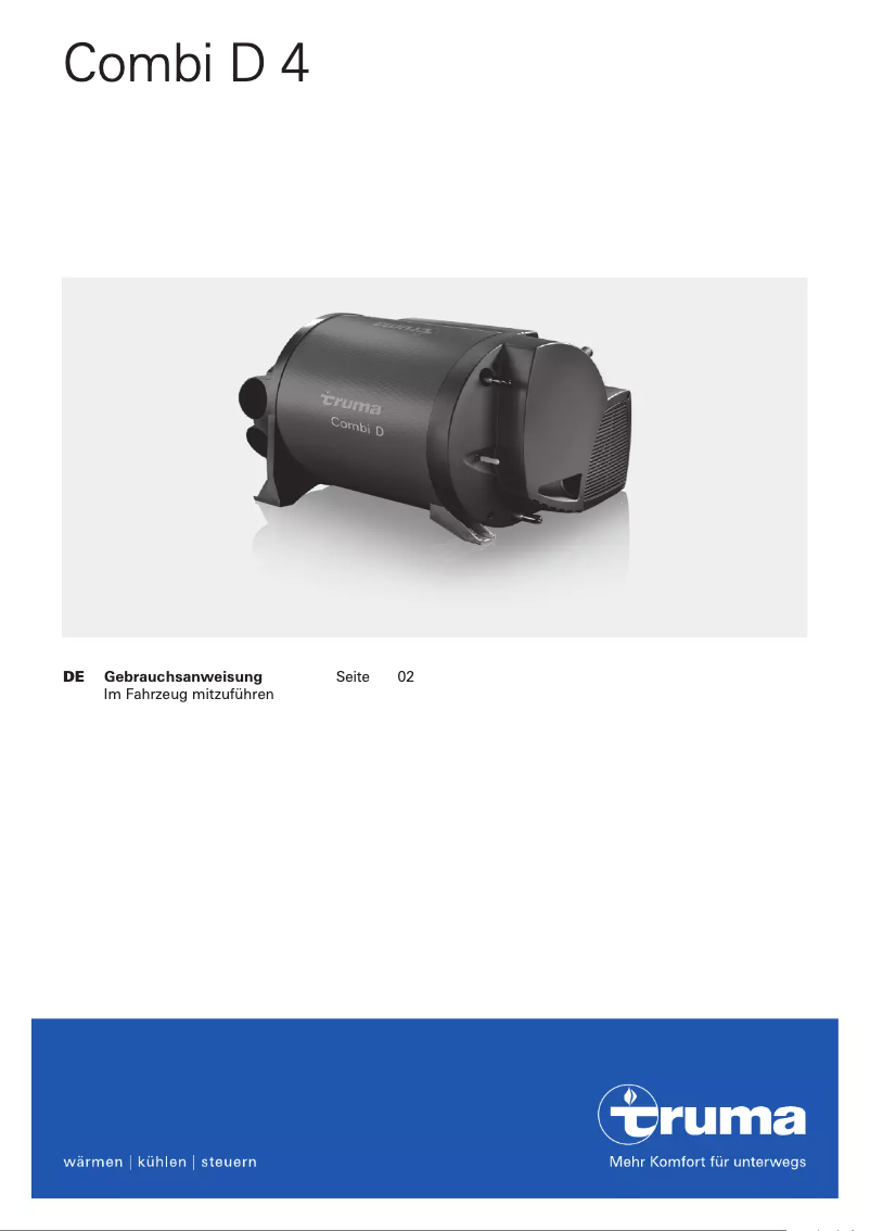 Page 1 de la notice Manuel utilisateur Truma Combi D 4