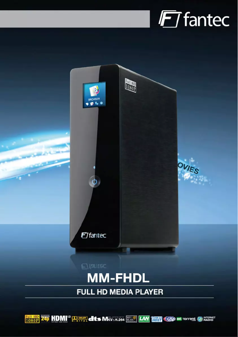 Page 1 de la notice Manuel utilisateur Fantec MM-FHDL
