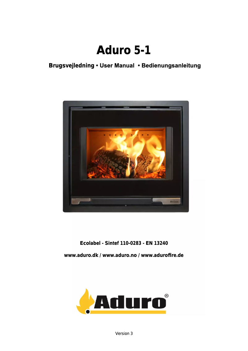 Página 1 del manual Manual de usuario Aduro 5-1