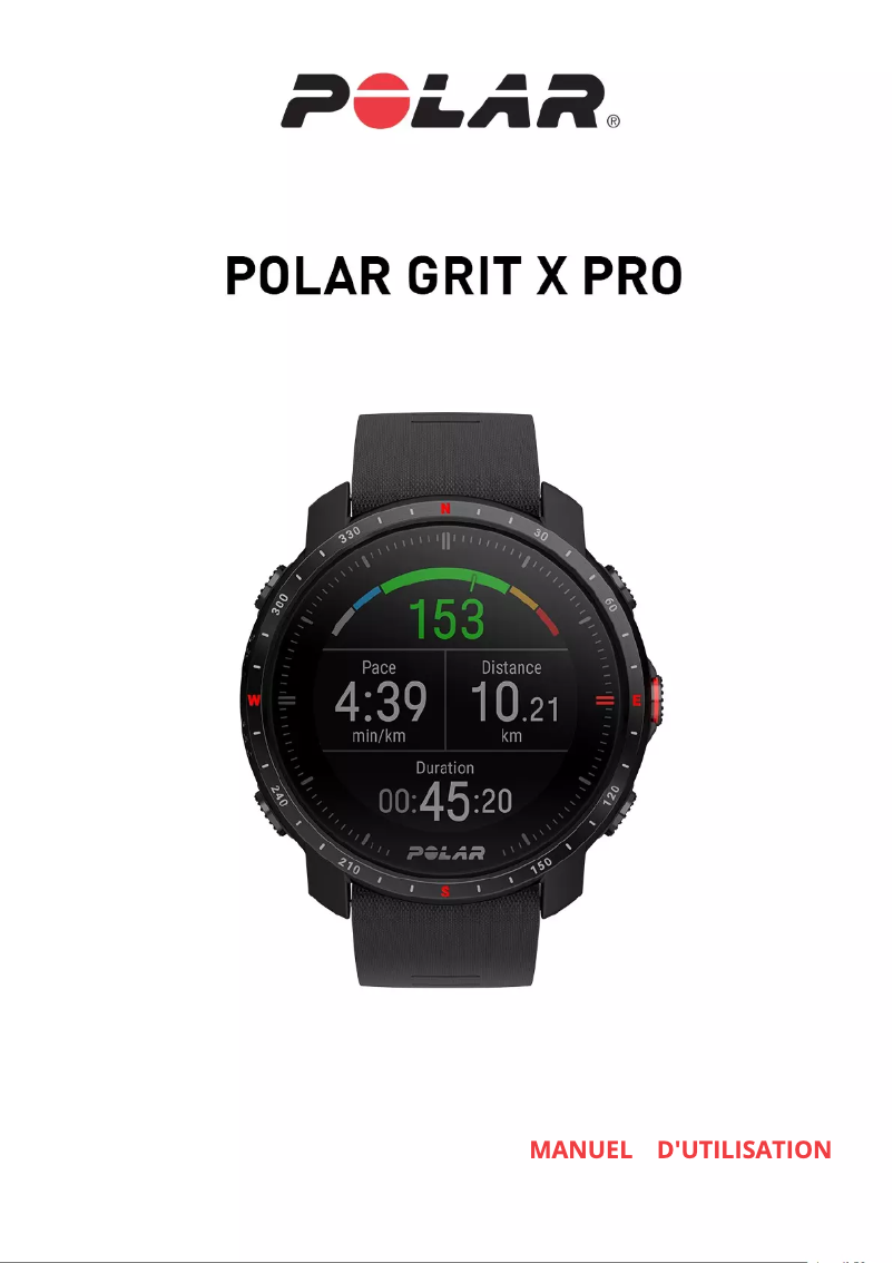 Page 1 de la notice Manuel utilisateur Polar Grit X Pro
