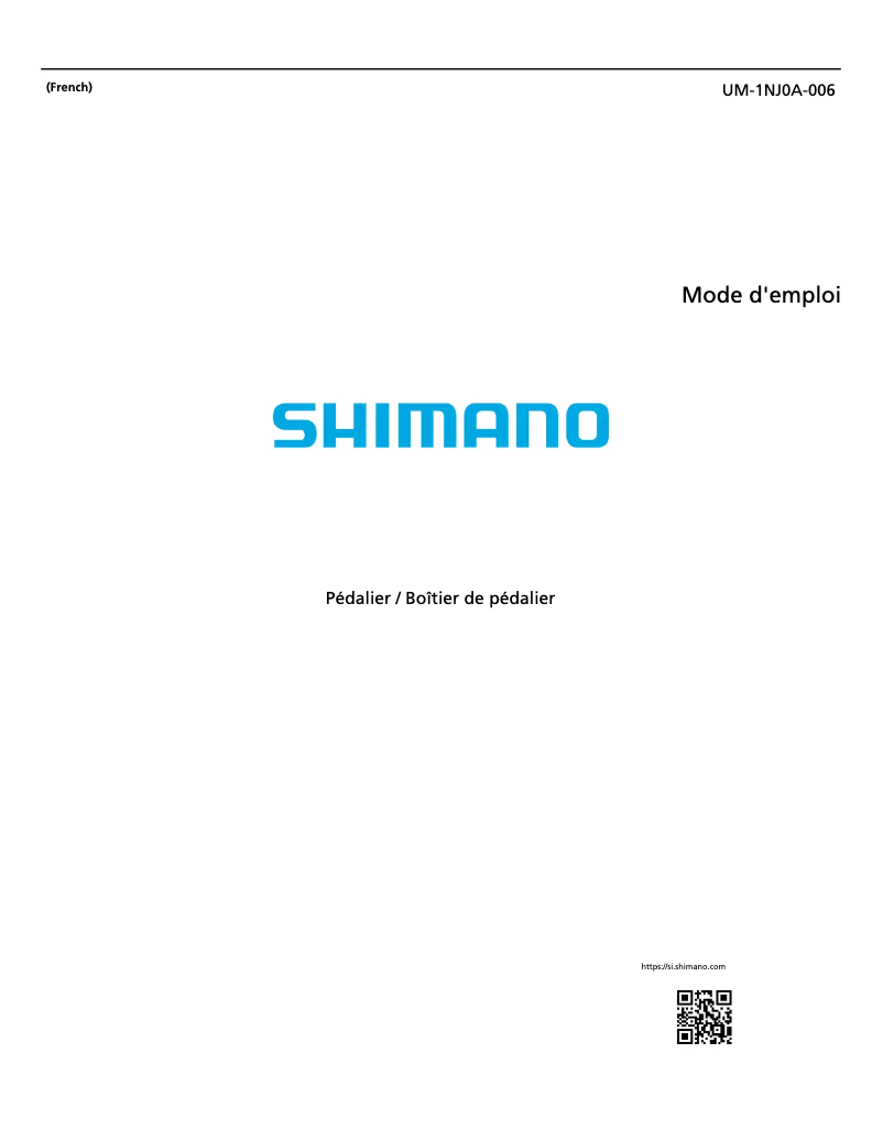 Página 1 del manual Manual de usuario Shimano FC-R8000