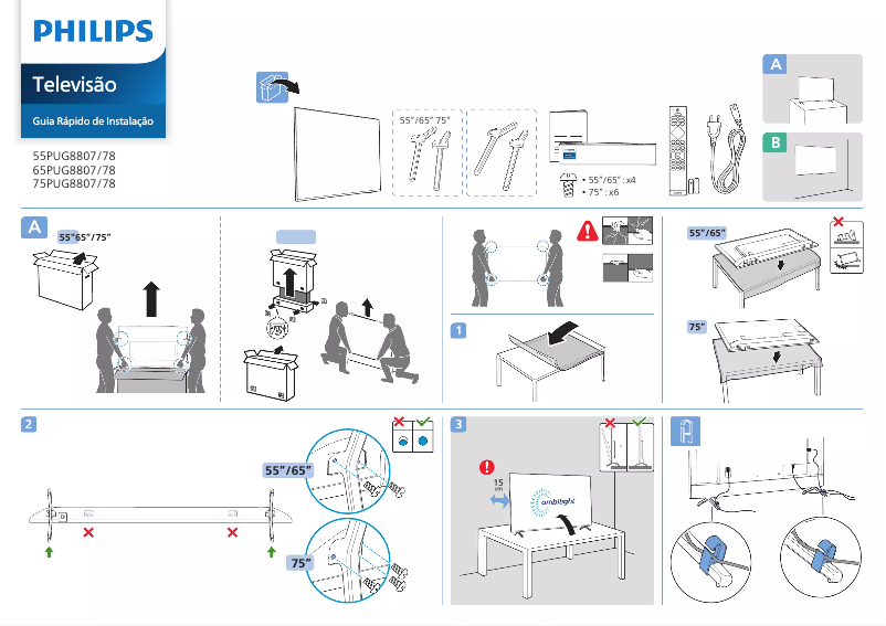 Page 1 of the manual User Manual Philips 55PUG8807