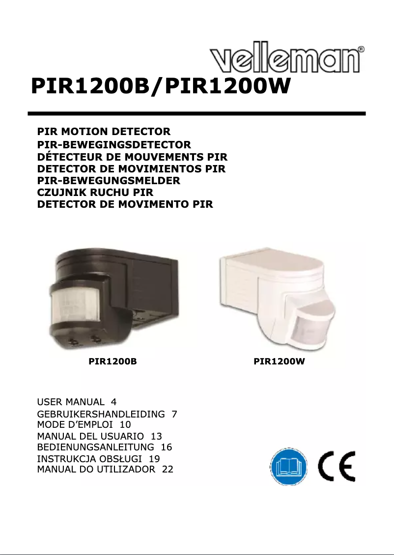 Page n°1 - Manuel utilisateur Perel PIR1200W