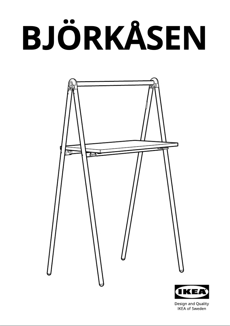 Page 1 de la notice Manuel utilisateur Ikea BJÖRKÅSEN 205.273.36