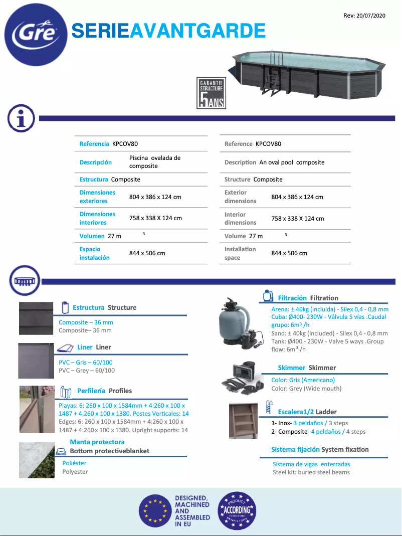 Image de la première page du manuel de l'appareil KPCOV80