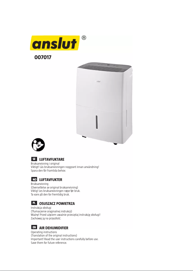 Image de la première page du manuel de l'appareil 007-017