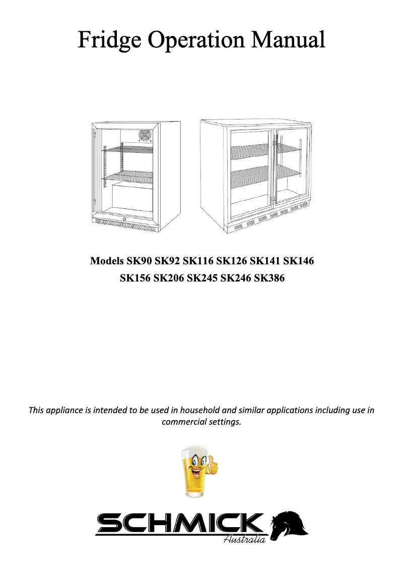 Page n°1 - Manuel utilisateur Schmick SK156-SS