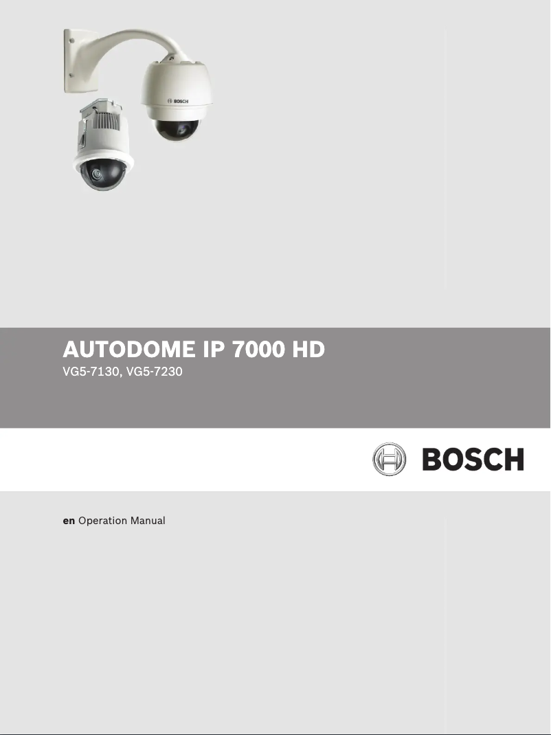 Page n°1 - Manuel utilisateur Bosch VG5-7130-EPC4