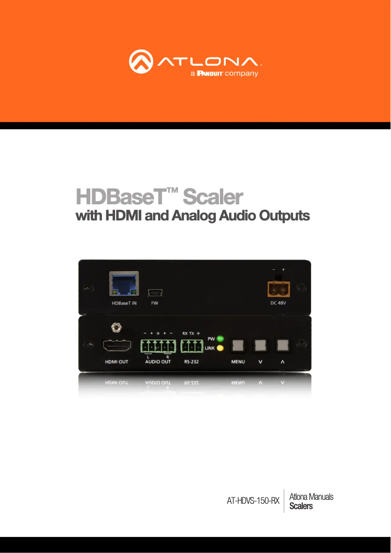 Page n°1 - Manuel utilisateur Atlona AT-HDVS-150-TX-PSK