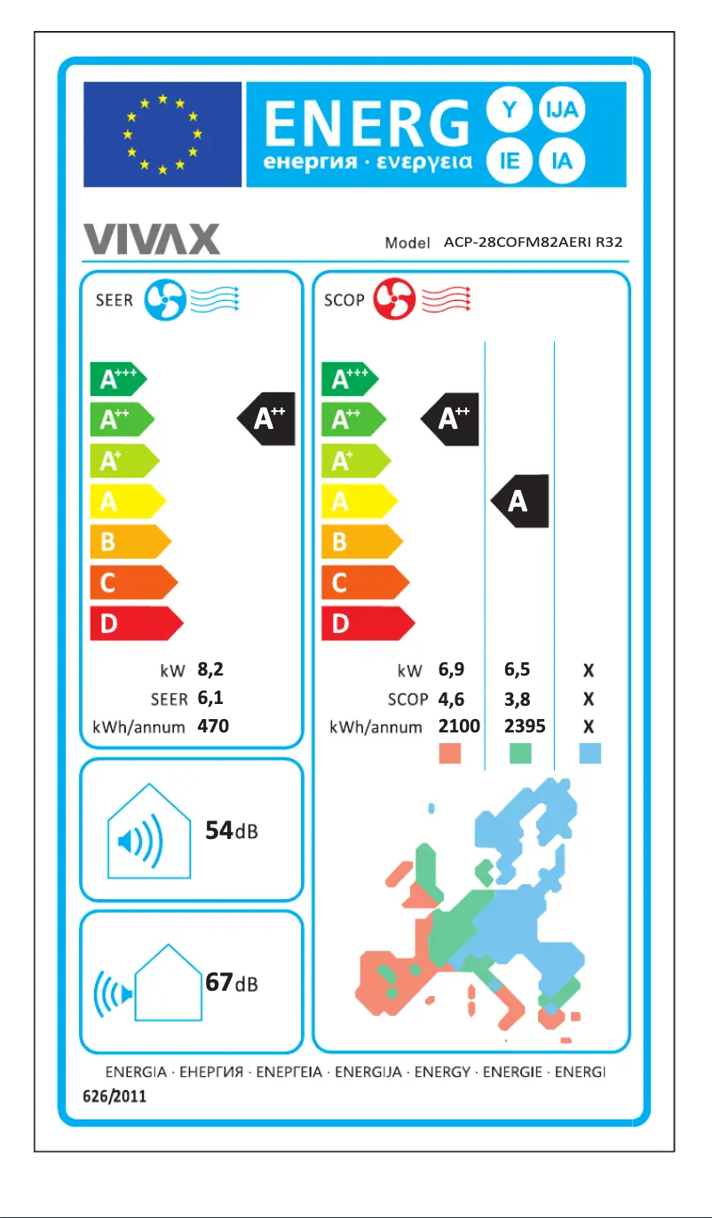 Image de la première page du manuel de l'appareil ACP-28COFM82AERI