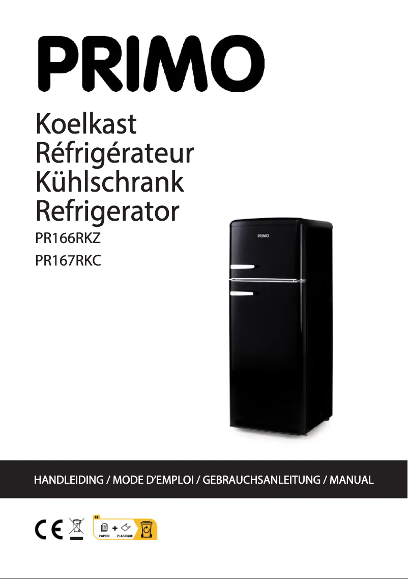 Page n°1 - Manuel utilisateur Primo PR166RKZ