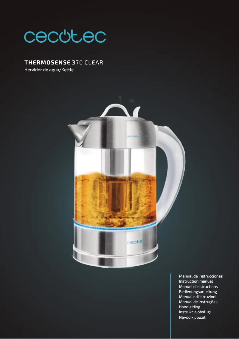 Page 1 de la notice Manuel utilisateur Cecotec ThermoSense 370 Clear