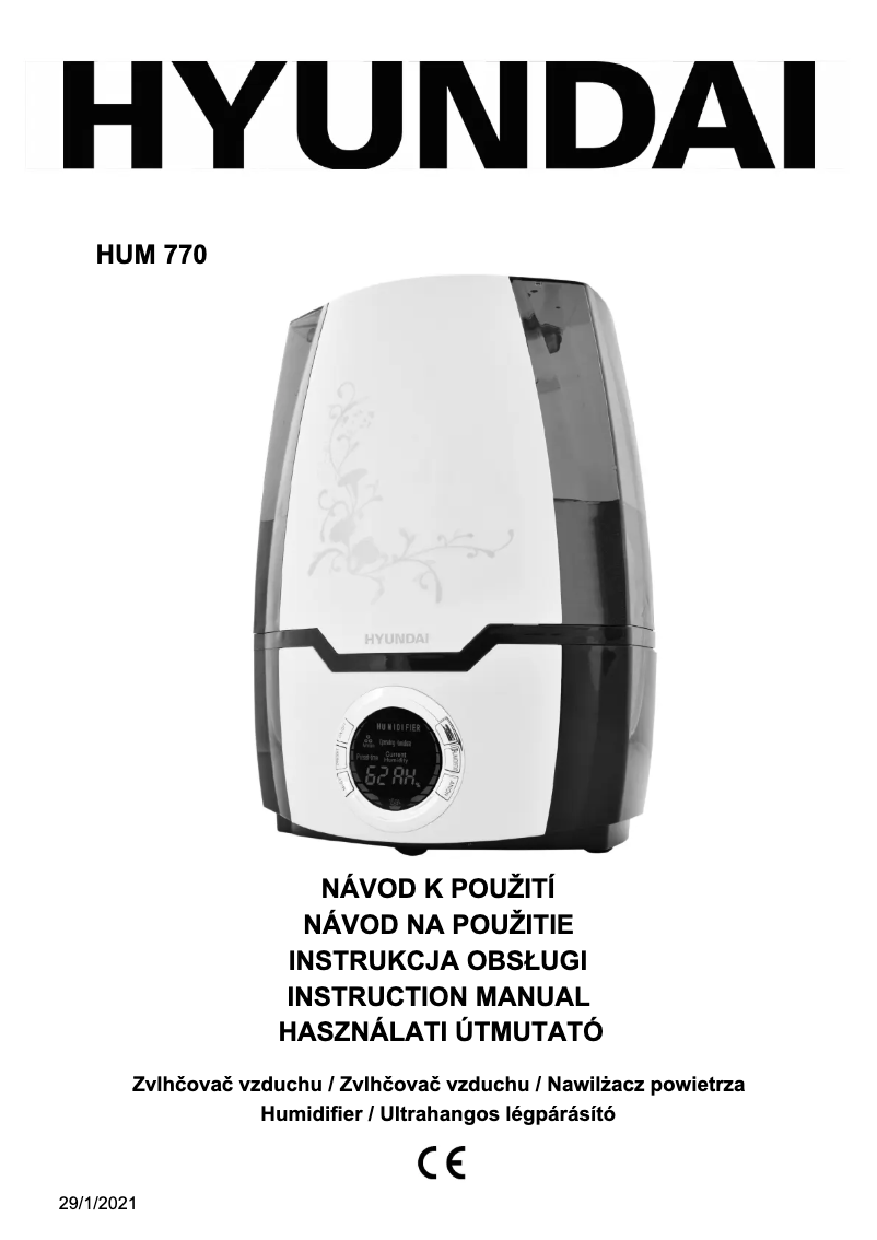 Page n°1 - Manuel utilisateur Hyundai HUM 770 B