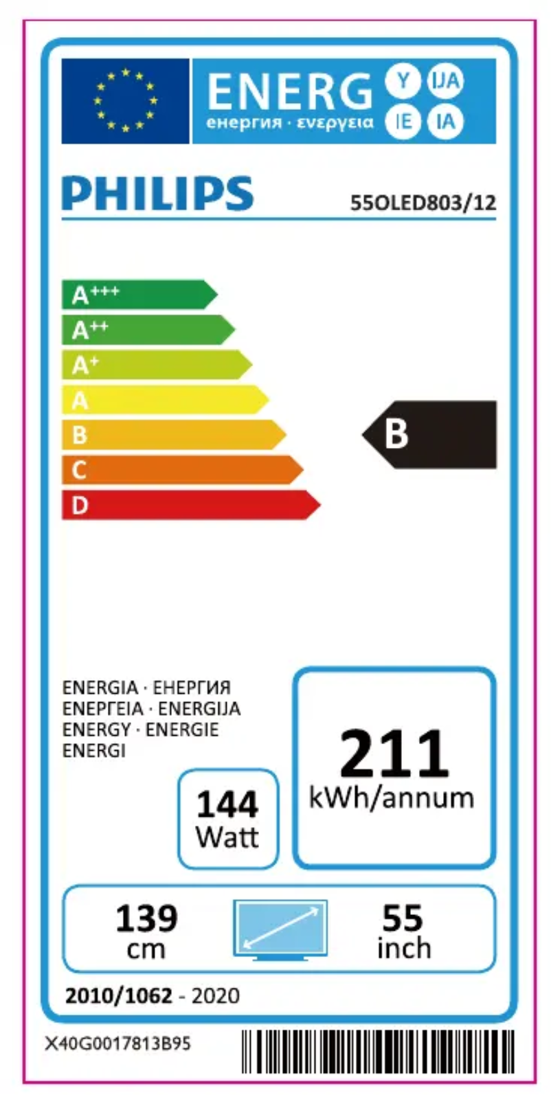 Image de la première page du manuel de l'appareil 55OLED803