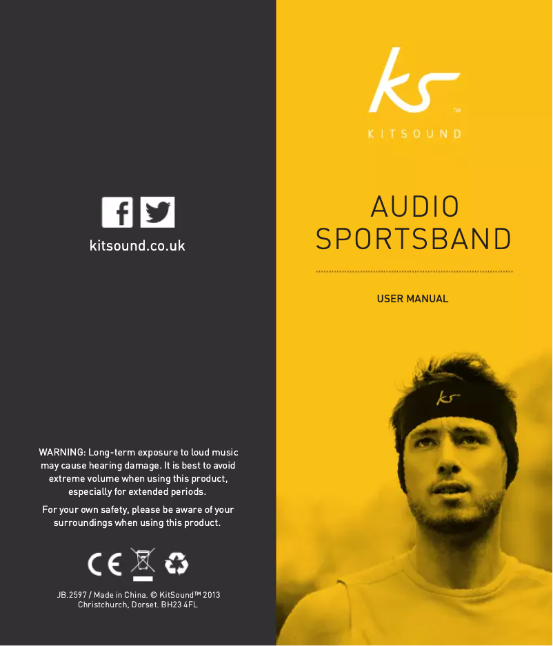 Image de la première page du manuel de l'appareil Audio Sportsband